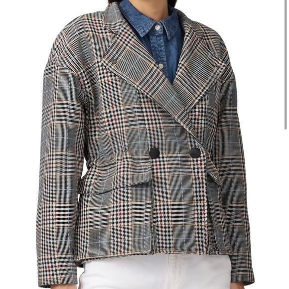 ba&sh Beth Plaid Jacket - Picture 1 of 15